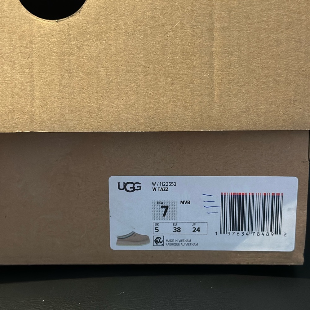 NIB - UGG Tazz Slipper Mustard Seed Neon Green Size 7 - Picture 12 of 13